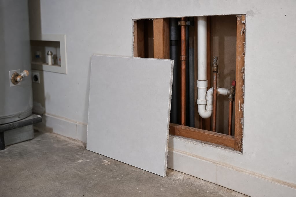 Drywall patch panel, cut to size photo