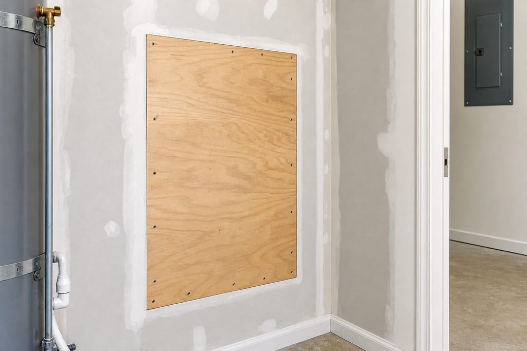 Install backer photo